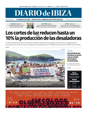 Cover of Diario de Ibiza