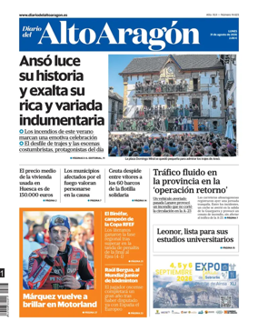 Cover of Diario del Alto Aragon