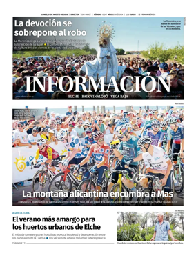 Cover of Diario Informacion (Elche y Vega Baja)