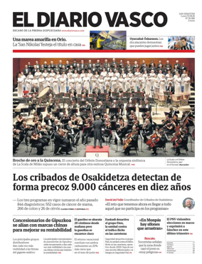 Cover of Diario Vasco (Capital)