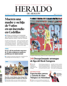 Cover of Heraldo de Aragon
