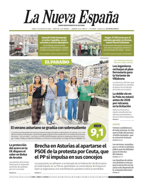 Cover of La Nueva Espana (Occidente)