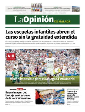 Cover of La Opinion de Malaga
