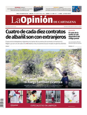 Cover of La Opinion de Murcia (Cartagena)