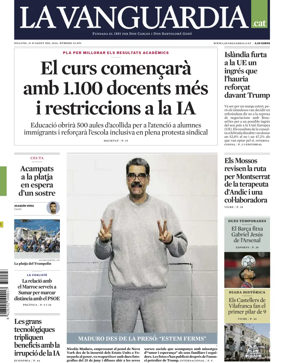 Cover of La Vanguardia (Catalonia - 1st edition)