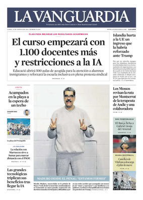 Cover of La Vanguardia