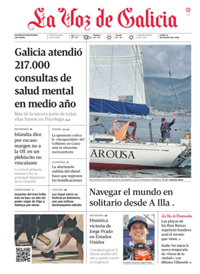 Cover of La Voz de Galicia (Arousa)