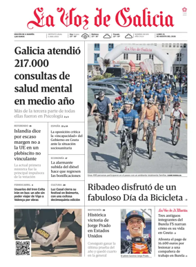 Cover of La Voz de Galicia (Viveiro)
