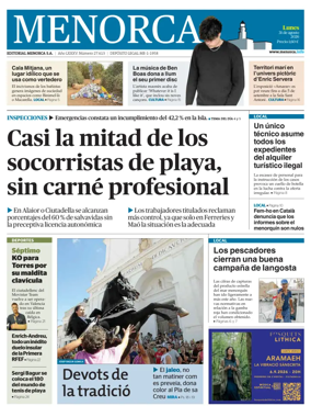 Cover of Menorca Diario Insular