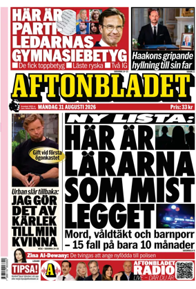 Cover of Aftonbladet