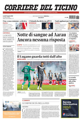 Cover of Corriere del Ticino