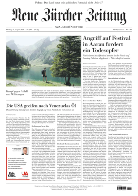 Cover of Neue Zurcher Zeitung