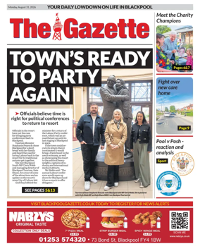 Cover of Blackpool Gazette