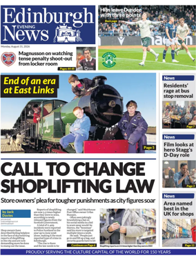 Cover of Edinburgh Evening News