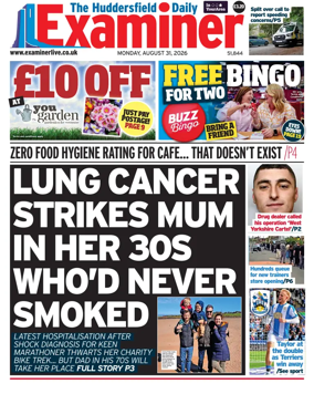 Cover of Huddersfield Daily Examiner