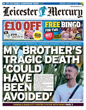 Cover of Leicester Mercury