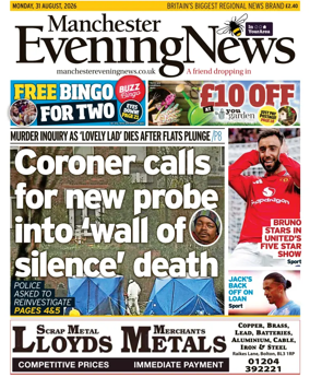 Cover of Manchester Evening News