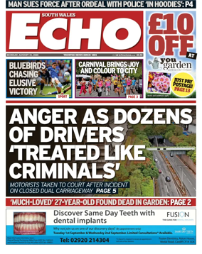 Cover of South Wales Echo