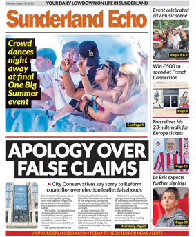 Cover of Sunderland Echo