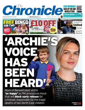 Cover of The Chronicle (South Tyneside and Durham)