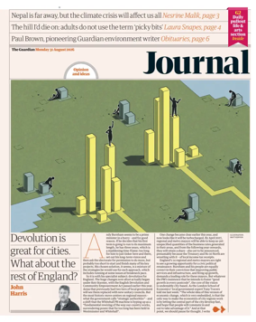 Cover of The Guardian e-paper Journal