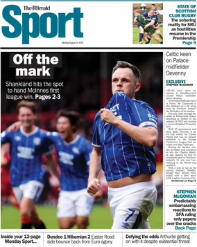 Cover of Herald Sport