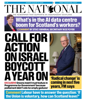 Cover of The National (Scotland)