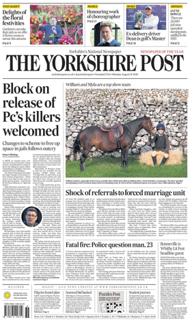 Cover of Yorkshire Post