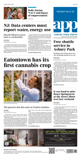 Cover of Asbury Park Press