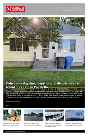 Cover of East Idaho News
