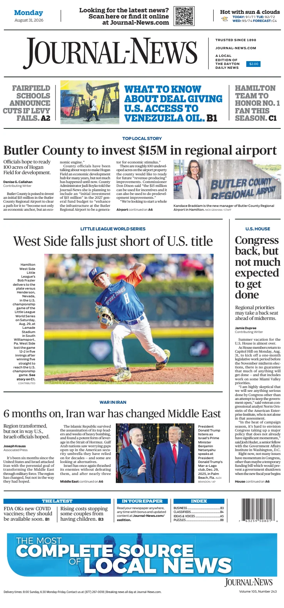 Cover of Hamilton Journal News
