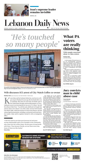 Cover of Lebanon Daily News