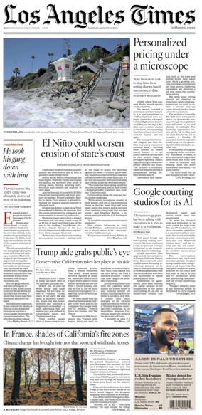 Cover of Los Angeles Times