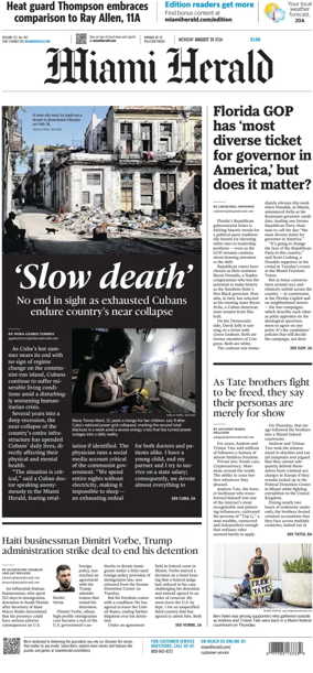 Cover of Miami Herald