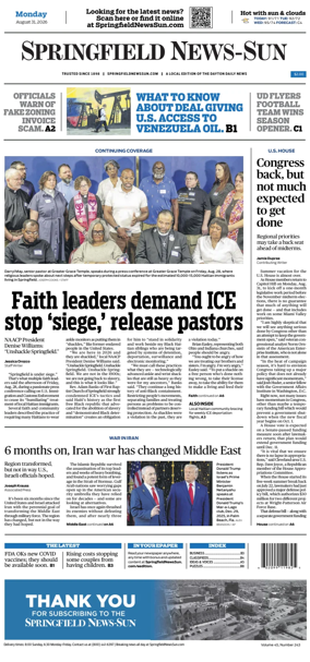 Cover of Springfield News-Sun