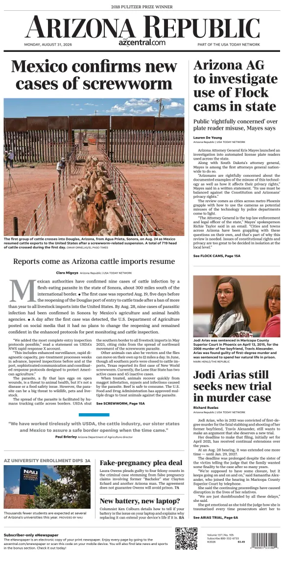 Cover of The Arizona Republic