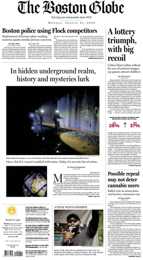 Cover of The Boston Globe