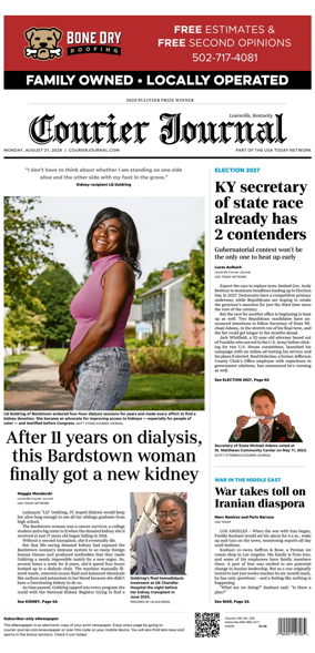 Cover of The Courier-Journal (Louisville)