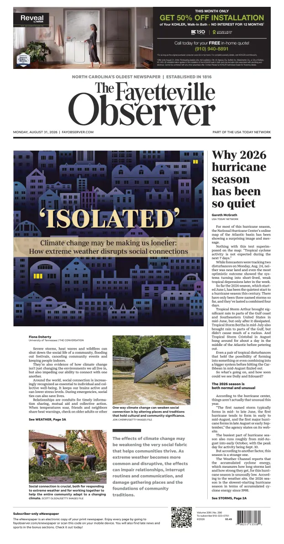 Cover of The Fayetteville Observer
