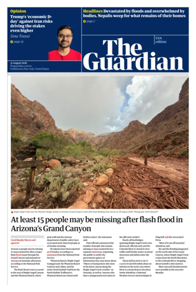 Cover of The Guardian (USA)
