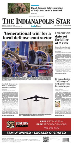 Cover of The Indianapolis Star