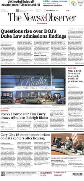 Cover of The News & Observer