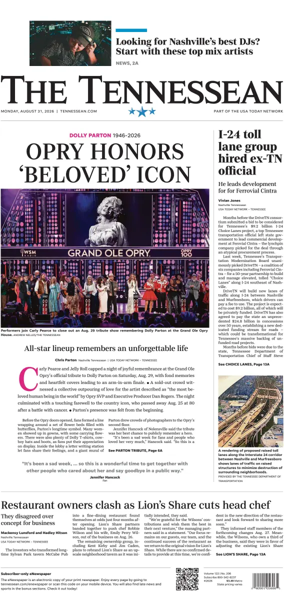 Cover of The Tennessean