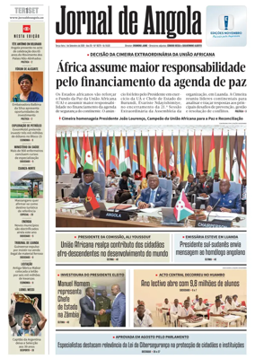 Cover of Jornal de Angola