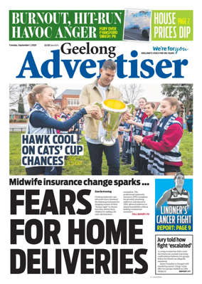 Cover of Geelong Advertiser