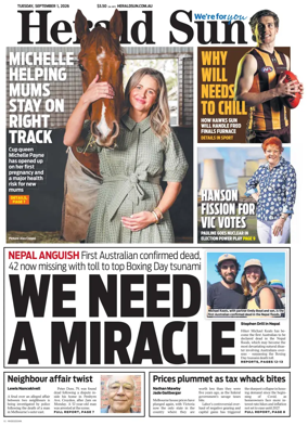Cover of Herald Sun