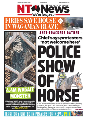 Cover of NT News