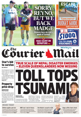 Cover of The Courier-Mail