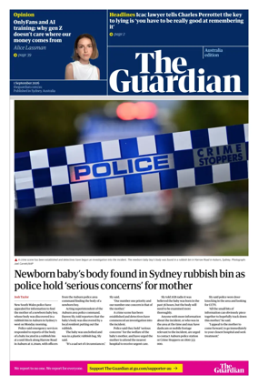 Cover of The Guardian Australia