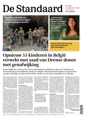 Cover of De Standaard